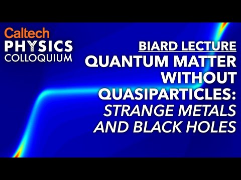 Quantum Matter Without Quasiparticles: Strange Metals and Black Holes