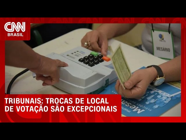 TREs dizem que mudanças nos locais de votação são excepcionais | CNN 360°