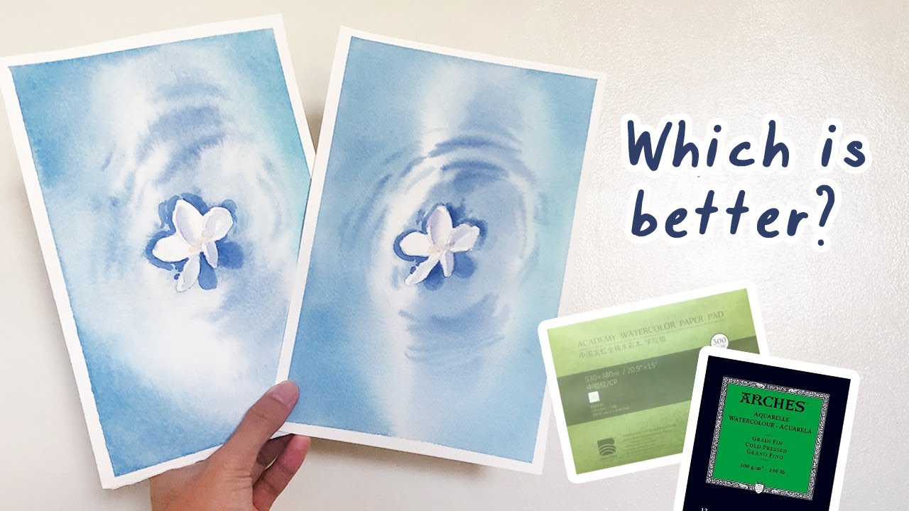Watercolor Paper Review: Meeden Baohong Student VS Arches Watercolor Paper