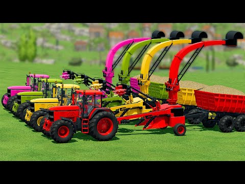 HARVESTING AND LOAD SUGARCANE WITH JOHN DEERE TRACTORS - Farming Simulator 22