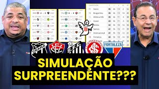 Eita! Olha quem foi rebaixado na simulação do Brasileirão feita pelo Bate-Pronto! | Inter? Santos?