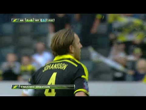 Nils-Eric Johansson nickar in 1-0 för AIK - TV4 Sport