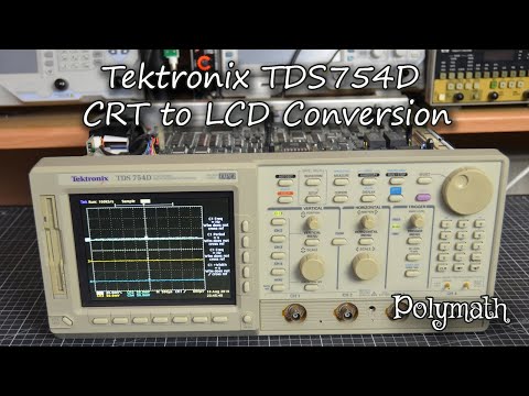 Tektronix TDS754D CRT to TFT LCD Conversion