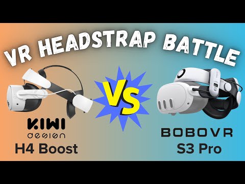 Kiwi Design H4 Boost VS Bobovr S3 Pro Head Straps for Meta Quest 3 & 3s - VR Head Strap Battle