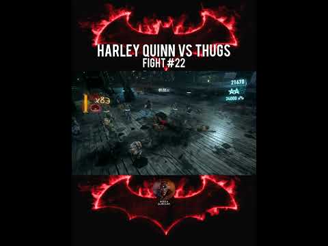 HARLEY QUINN VS. THUGS FIGHT #22 | BATMAN: ARKHAM KNIGHT | #harleyquinn #arkhamknight #shorts