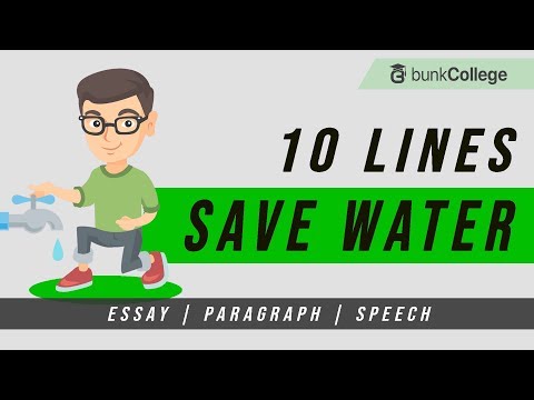 10 Lines on Save Water Essay | Water Pollution and Conservation