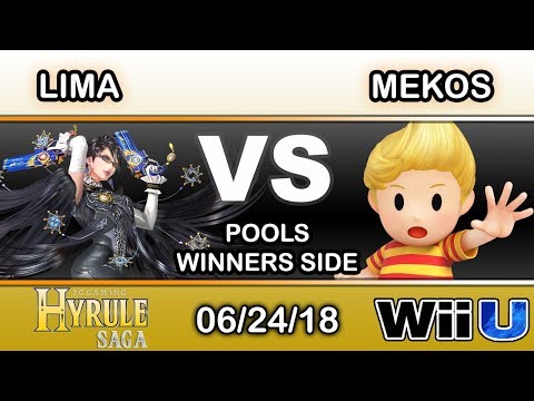 Hyrule Saga - Lima (Bayonetta) Vs. Mekos (Lucas) Pools - Smash 4