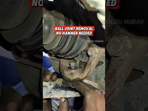 Tight Space Ball Joint Removal Trick. No Hammer Needed