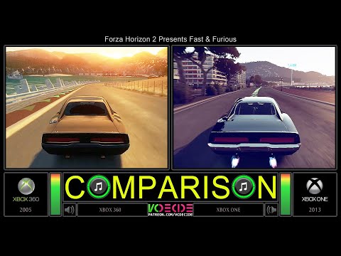 Xbox 360 vs Xbox One (Forza Horizon 2 Presents Fast & Furious) Side by Side Comparison