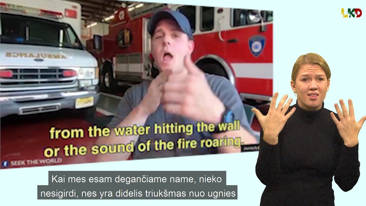 Pasaulio kurčiųjų naujienos I Kurčias gaisrininkas Matt Gilmore