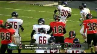 preview picture of video 'Dallas vs Crescent Valley High School Football 10/2/09'