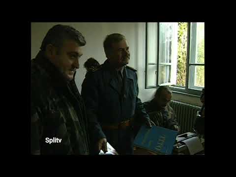 Mirna predaja vojarne na Plesu-Zagreb 1992. potpisivanje