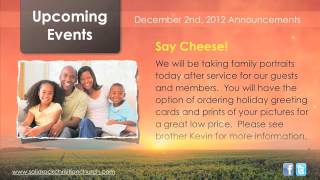 12-2-12 Final Announcements