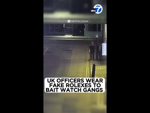 Officers in the UK wear fake Rolexes to bait watch gangs