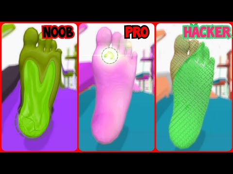 NOOB VS PRO VS HACKER-Foot Clinic-ASMR Feet Care - YouTube