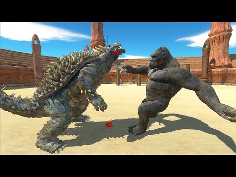 Anguirus vs kingkong At The Arena - Animal Revolt Battle Simulator