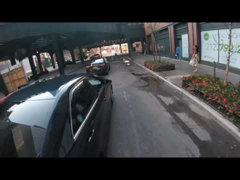 NYC car service driver verbally assaults cyclist