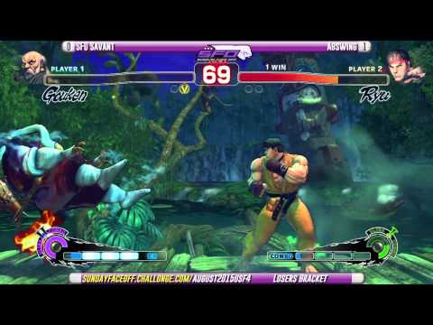 SFO Monthly August 2015 - USF4 - Losers - SFO Savant vs Abswing