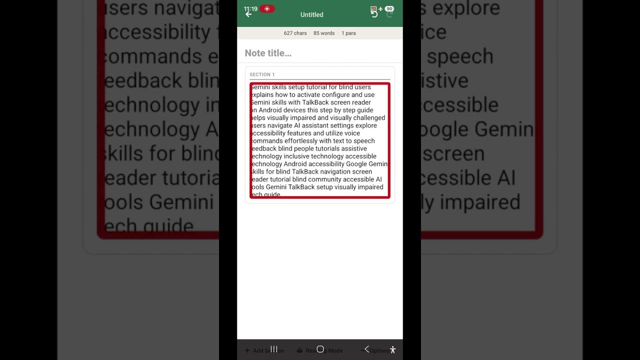 Use this Google Gemini powerful feature for blind Gemini skills using artificial  intelligence 