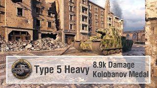 5식 중전차 하이라이트 (8.9k dmg, 콜로바노프 메달)