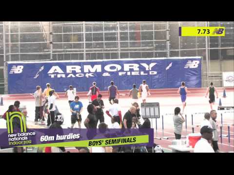 Boys 60m Hurdles Semi Heat 2 - New Balance Indoor Nationals 2012
