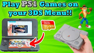Play PLAYSTATION Games from your 3DS Menu!! (Without RetroArch or Bios)