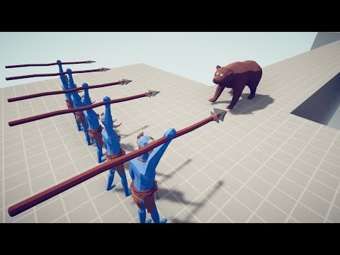 5x SPEAR THROWER vs EVERY UNITS | Totally Accurate Battle Simulator TABS