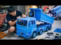 I Builds Realistic RC Dump Truck MAN TGS From PVC Pipe And Simple Tools