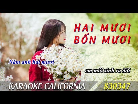 HAI MƯƠI BỐN MƯƠI (20 - 40) 🎤 Karaoke #830347 (HD)