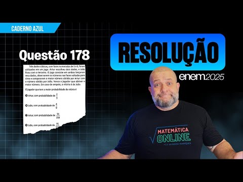 ENEM 2025 Question 178: Probability with Data - Who Has a Greater Chance of Winning? | Mathematics