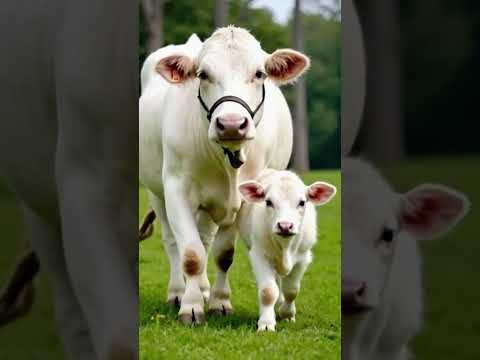 Cute cow and baby cow #cow #cows #cowvideos #cowvideo #cuteanimals #youtubeshorts #shorts