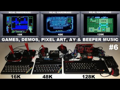 ZX SPECTRUM 16K, 48K, 128K - The BEST in GAMES & DEMOS on REAL HARDWARE, Episode 6