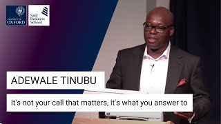 Adewale Tinubu: It's not your call that matters, it's what you answer to