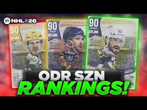 MAKE THESE CARDS! NHL 26 HUT ODR SZN RANKINGS!