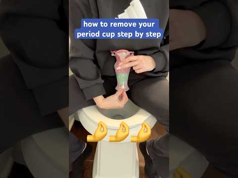 How to remove your period cup step by step #shorts