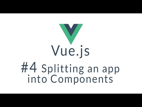 Vue Tutorial 4 Break up your app into Vue Components