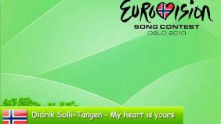 Eurovision 2010 (Norway) ** Didrik Solli-Tangen - My Heart is Yours ** (FINAL)