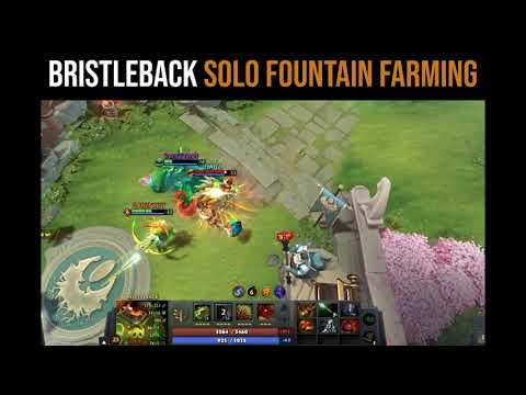 Solo fountain farm by Bristleback | Dota 2 Clips