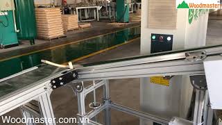 CẶP MÁY LÀM MỘNG 2 đầu Cnc + chà nhám cạnh liên hoàn 1 công nhân
