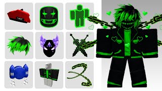 HURRY! 11 MASK FIRE PURPLE AND FREE GREEN ITEMS ROBLOX 2024