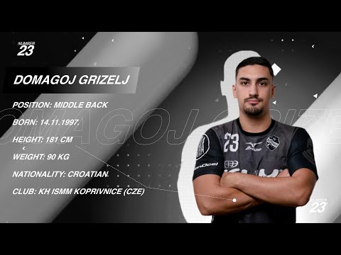 Domagoj Grizelj - Middle Back - KH ISMM Koprivnice - Highlights - Handball - CV - 2021/22