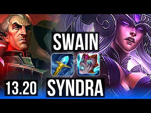 SWAIN vs SYNDRA (MID) | 8/0/15, 700+ games, 1.1M mastery, Legendary | KR Master | 13.20