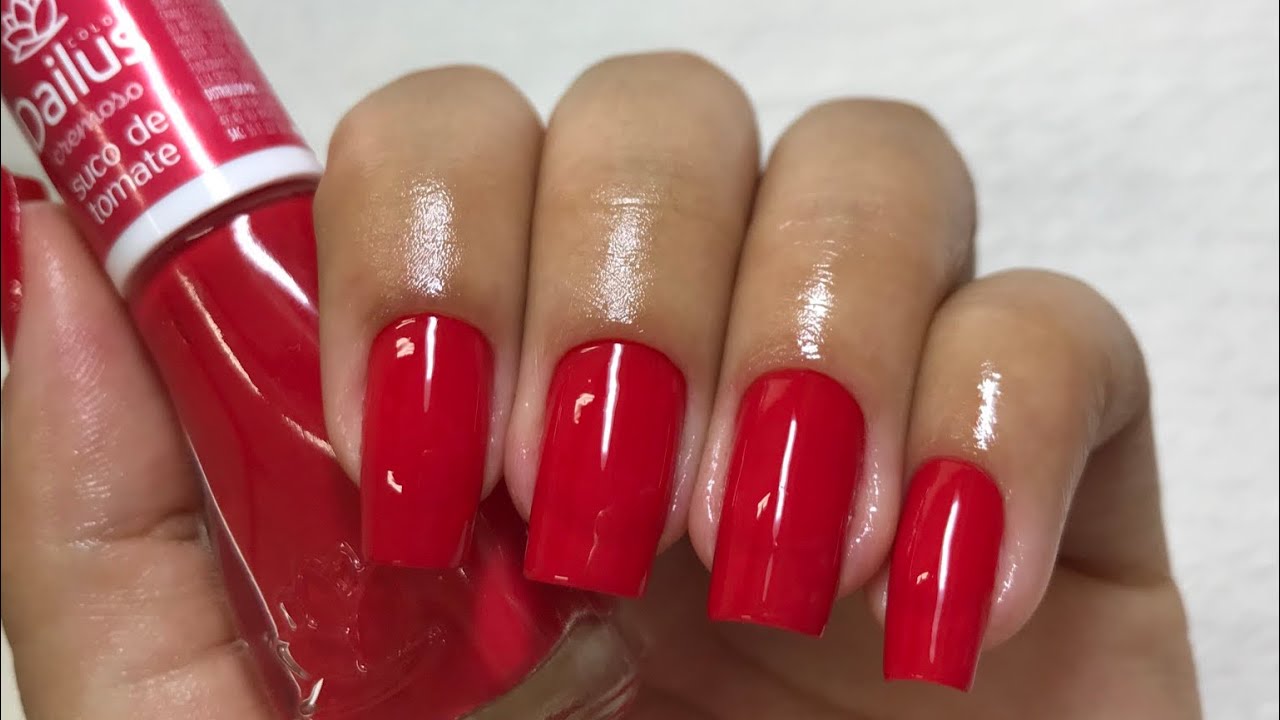 COMO PASSAR ESMALTE VERMELHO | ATUALIZADO