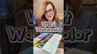 Air dry clay and watercolor