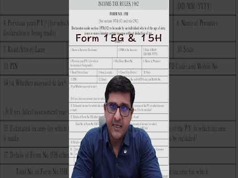 केवल TDS से बचने के लिए form 15G/15H file मत करना !