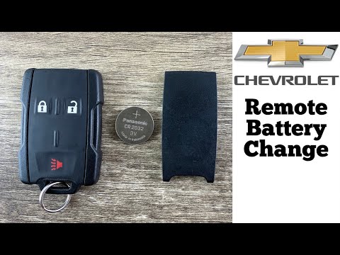 Chevy Silverado / Colorado Remote Key Fob Battery Replacement - How To Change Remove Replace Video