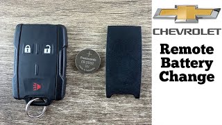 Chevy Silverado / Colorado Remote Key Fob Battery Replacement - How To Change Remove Replace Video