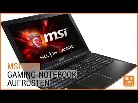 Upgrade: So rüstet ihr das MSI GE72 Gaming Notebook um - Deutsch / German ►► notebooksbilliger.de