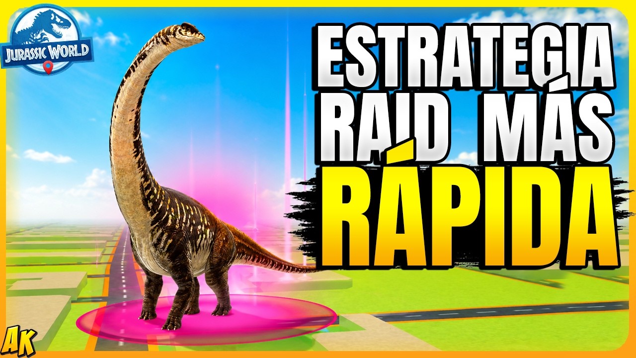 La ESTRATEGIA MÁS RÁPIDA! RAID PARALITITAN Jurassic World Alive