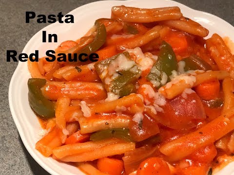 Indian Style Tomato Pasta | Pasta in Red Sauce | Red Sauce Pasta Recipe | Veg Pasta Indian Style Video